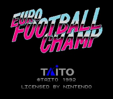 Euro Football Champ (Europe) screen shot title